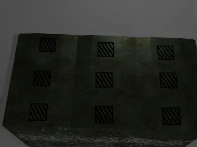 Container Green Free low-poly 3D model