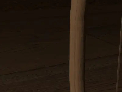War Bow  Game Ready Low Poly 3D Model FREE Free low-poly 3D model
