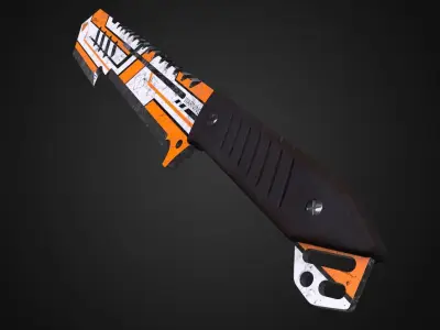 Machete knife Low-poly 3D model order