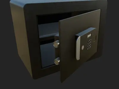 Safe Box Low-poly 3D model