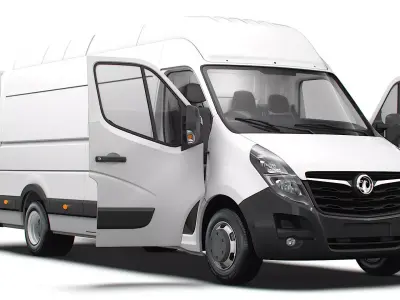 Vauxhall Movano Van L4H3 HQInterior 2021 3D model