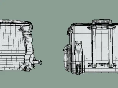 Tactical Military Bag Pack 01 Free 3D model
