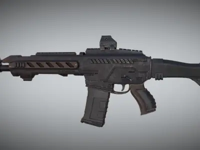 Sci-Fi Gun Low-poly 3D model purchase
