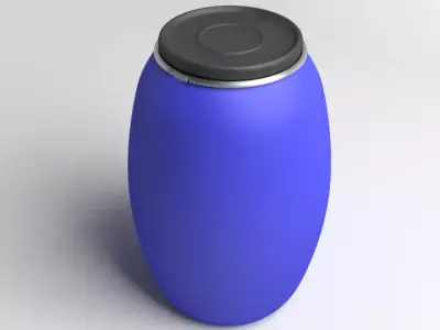 Barrel Plastic 3 3D model