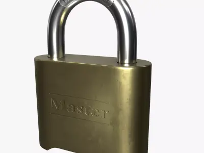 Padlock 3D model from CGTrader