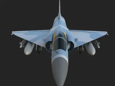 Military Mirage 2000 3D model