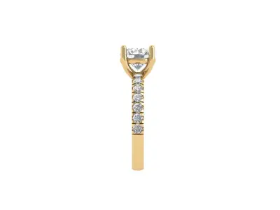 Solitaire Engagement Ring 3D print model 79
