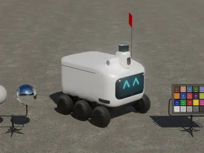 Delivery Bot Rover 3D model