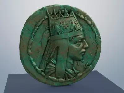 TIGRANES II  THE GREAT  ANCIENT COIN 3D print model