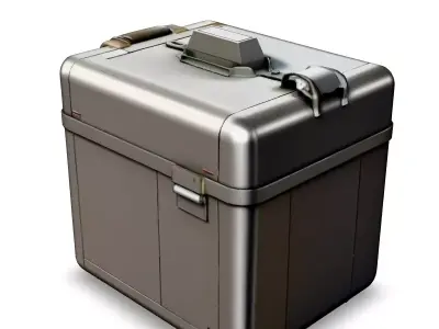 Realistic Military Storage Case Low-poly 3D model