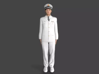 People Liberation Army Low-poly 3D model