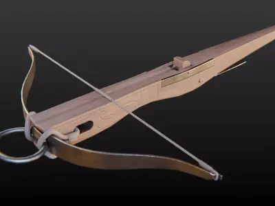 Medieval Crossbow 3D model buy