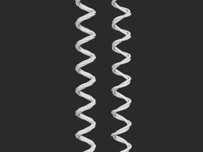 Spiral Rope Low-poly 3D model