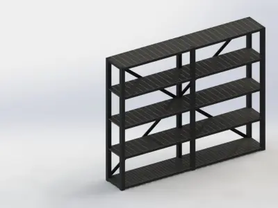 industrial shelf 3D model purchase
