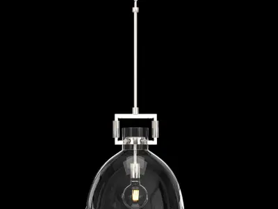 Machinist Glass Cloche Pendant 3D model