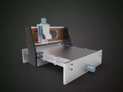 CNC Machine 1 3D model