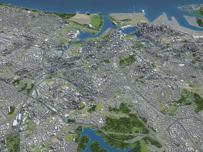 Singapore 3D model get