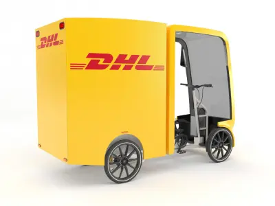 DHL Cargo bike 3D model purchase