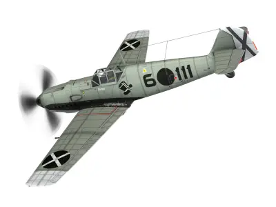 Messerschmitt - BF-109 E - 6-111 3D model