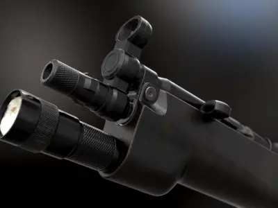 MP5 - Model and Textures Low-poly 3D model