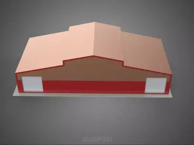STORAGE FARM BARN SILO GRANARY SHED WAREHOUSE STOREHOUSE DEPOT 3D model