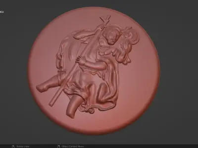 Christopher Pendant Jewellery Design 3D print model