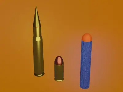 little bullets collection 3D model