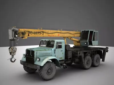 crane KrAZ 3D model