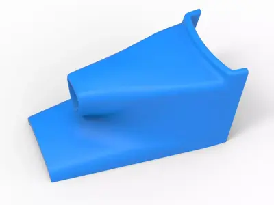 Air Scoop of Pavement Silver Crown Car Scale 1 to 25 3D print model
