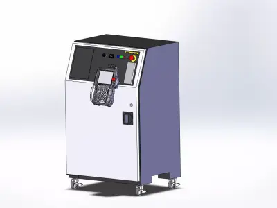 R-30iA B-Cabinet Controller On Castors Free 3D model