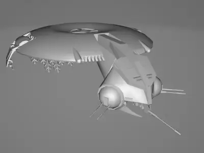 STAR WARS Droid Gunship - Low Poly Game - Battlefield FBX MODEL Low-poly 3D model