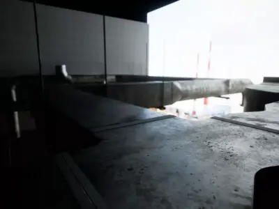 Modular Air Duct Vents Low-poly 3D model