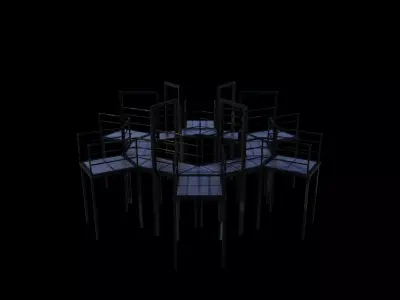 Modular industrial platform 03 3D model