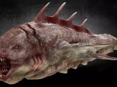 Giant Monster Fish Low-poly 3D model