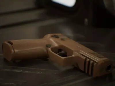 Sig Sauer P320 M18 Low-poly 3D model purchase