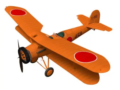 Kawanishi K5Y Willow 3D model