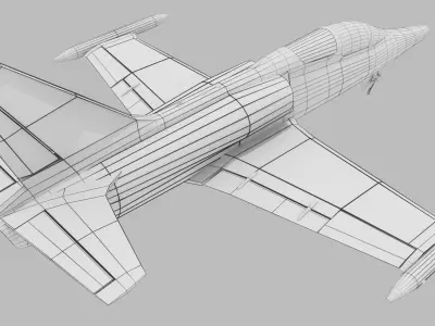 Military Aircraft  Low-poly 3D model