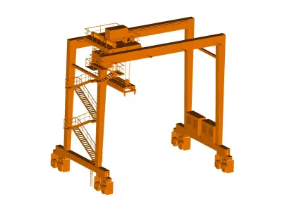 gantry crane 3D model get