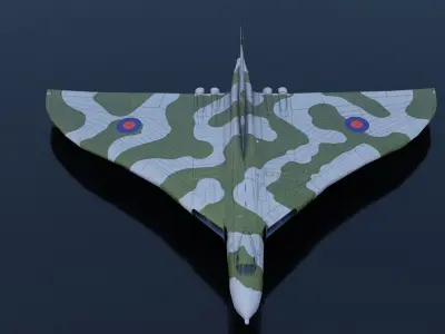 Avro Vulcan Low-poly 3D model