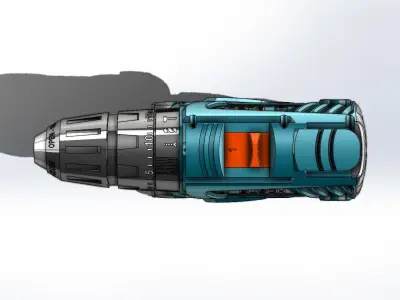 Apertadeira Bateria Bosch GSB 180 LI Screwdriver Battery 3D model