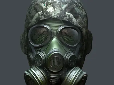 Helmet 3d model military combat Military Low-poly Low-poly 3D model 40