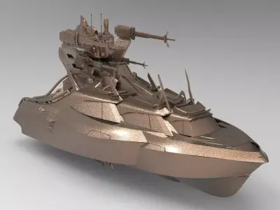 Cruise ship Advanced 1 3D 3D model