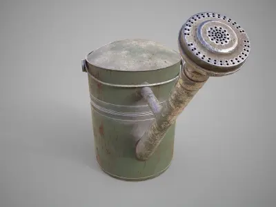 Old Watering Can Low-poly 3D model purchase