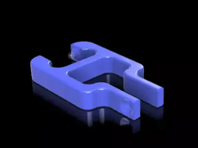 Compliant Clip With Single Part Hinge 3D print model