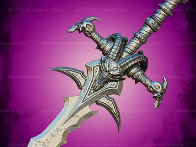 Lich King Frostmourne Cosplay World Of Warcraft - STL File 3D print model