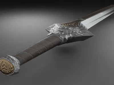 Sword 05 Low-poly 3D model