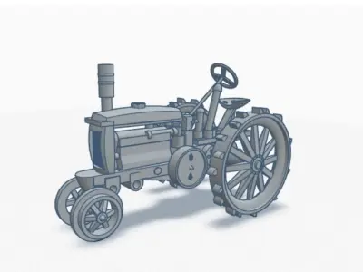 HO Scale 1930s Tractor 3D print model
