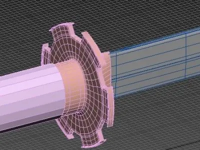Samurai sword 3D model