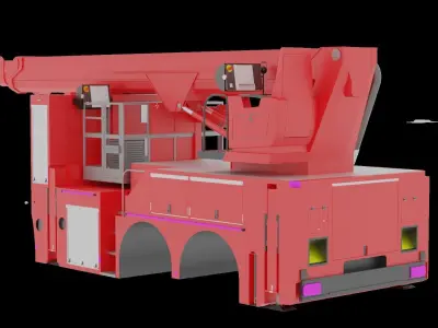 Hilton 320T Aerial Platform 3D model