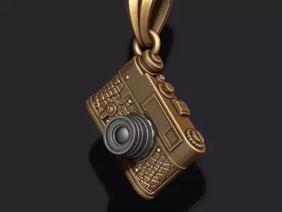 photo camera pendant 3D print model